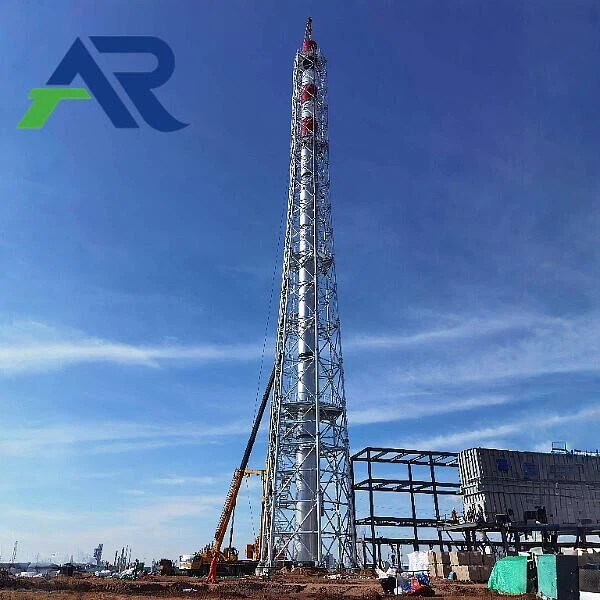 Üvegszálas torony kémény